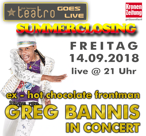 Summerclosing @ teatro feat. GREG BANNIS